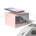 3 in 1 Alarm Clock Mobile Phone Wireless Charger Bluetooth Speaker